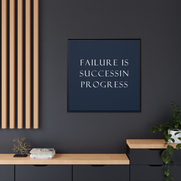 Inspirational Canvas Art Print, Motivational Wall Decor, Home Office Decor, Gift for Her, Positive Quote Framed Art