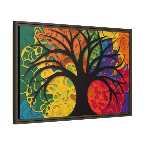 Multi-Color Tree of Life Canvas Wall Art, Colorful Decor, Home Decoration, Gift for Art Lovers, Vibrant Living Room Artwork