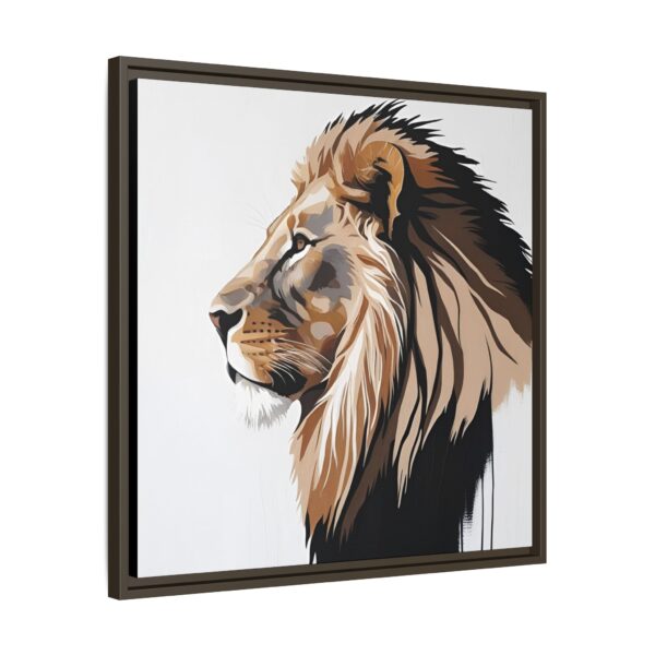 Majestic Lion Canvas Art Print, Wildlife Home Decor, Animal Lover Gift, Wall Art for Living Room, Framed Artwork