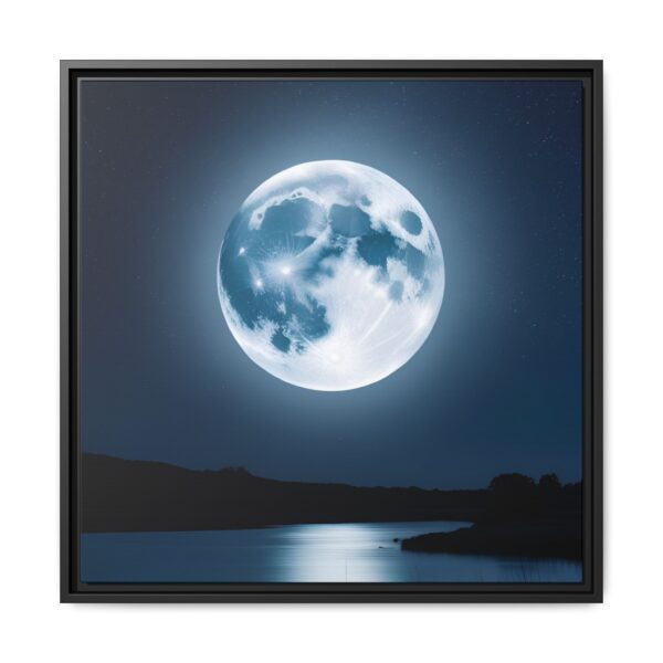Moonlit Landscape Wall Art, Framed Print, Home Decor, Night Sky Art, Gift for Nature Lovers, Bedroom Decor, Lunar Photography