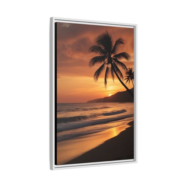 Sunset Beach Wall Art, Coastal Decor, Framed Prints, Tropical Vibes, Home Decoration, Gift for Beach Lovers