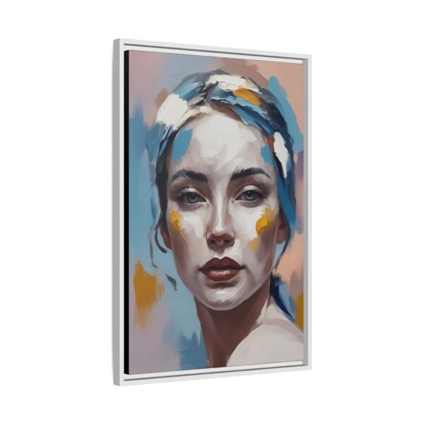 Framed Canvas Art Print, Colorful Abstract Portrait Wall Decor, Unique Gift for Art Lovers, Home Decor for Modern Spaces, Birthday Gift
